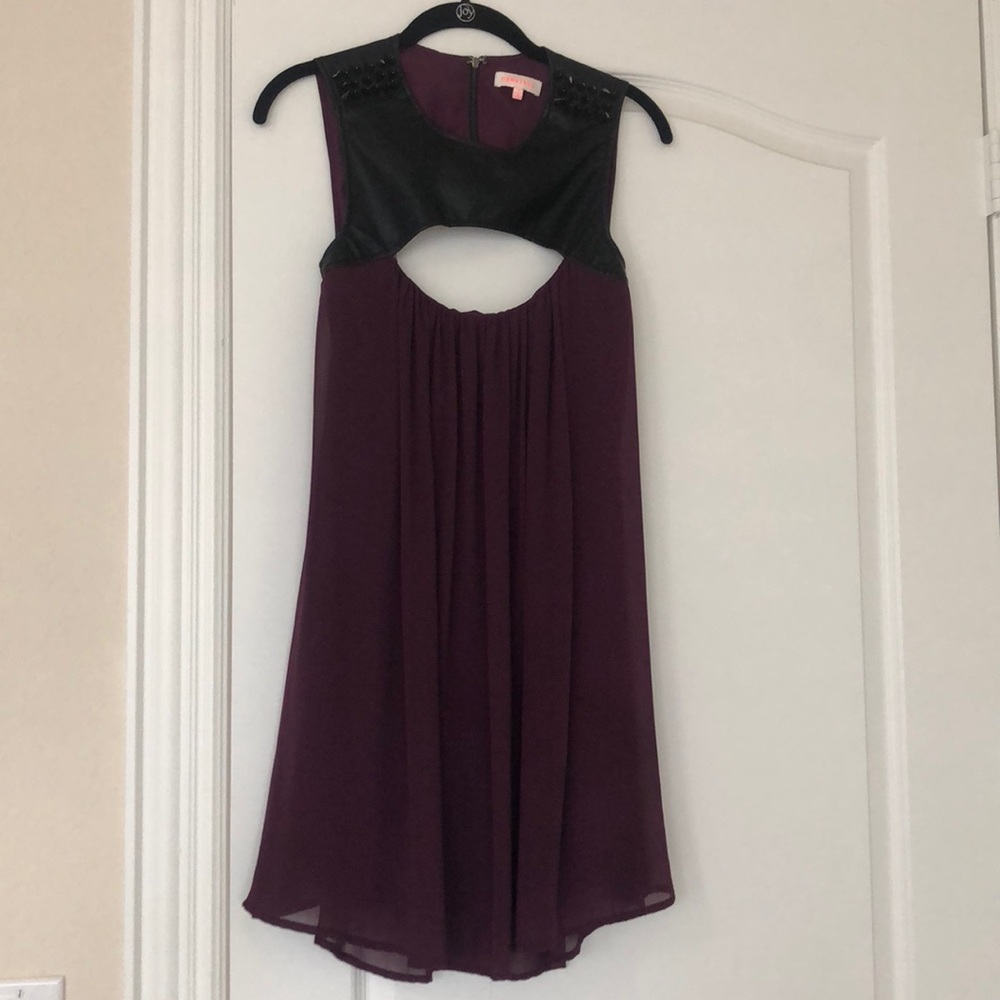 Purple edgy top